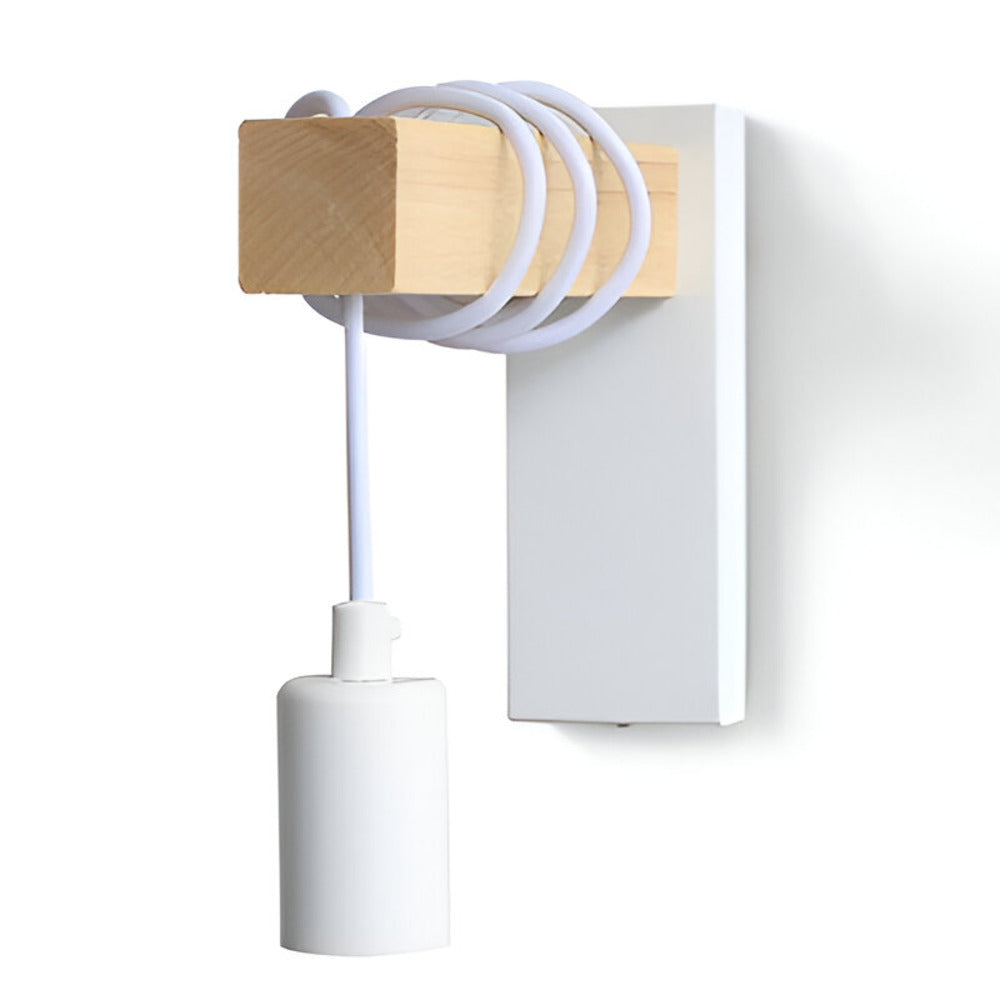 Zenara – Rustic Wooden LED Wall Lamp