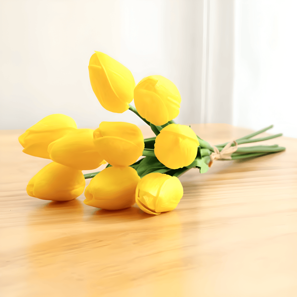 Olivessa – Set of 6 Realistic Artificial Tulip Bouquets Decoration