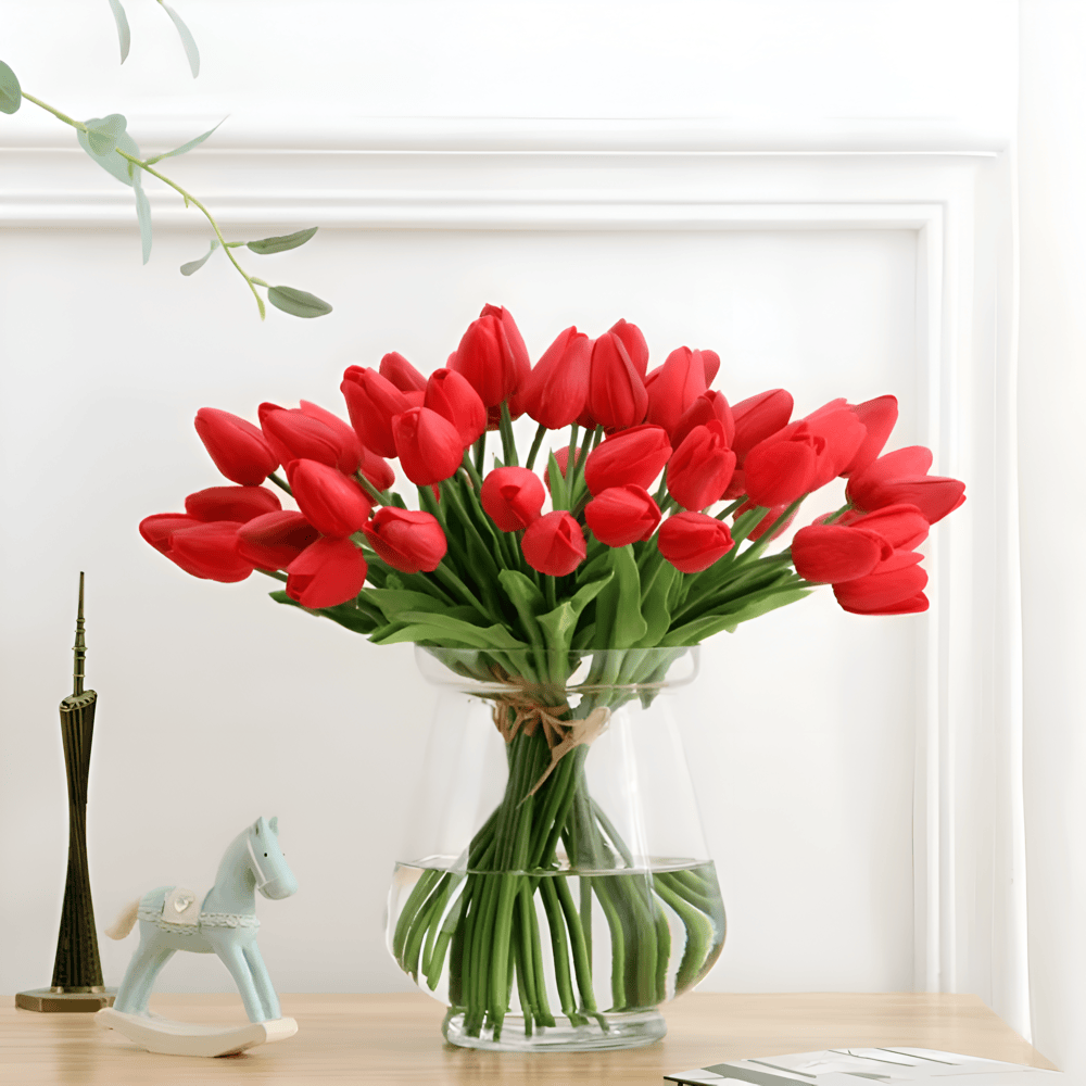 Olivessa – Set of 6 Realistic Artificial Tulip Bouquets Decoration