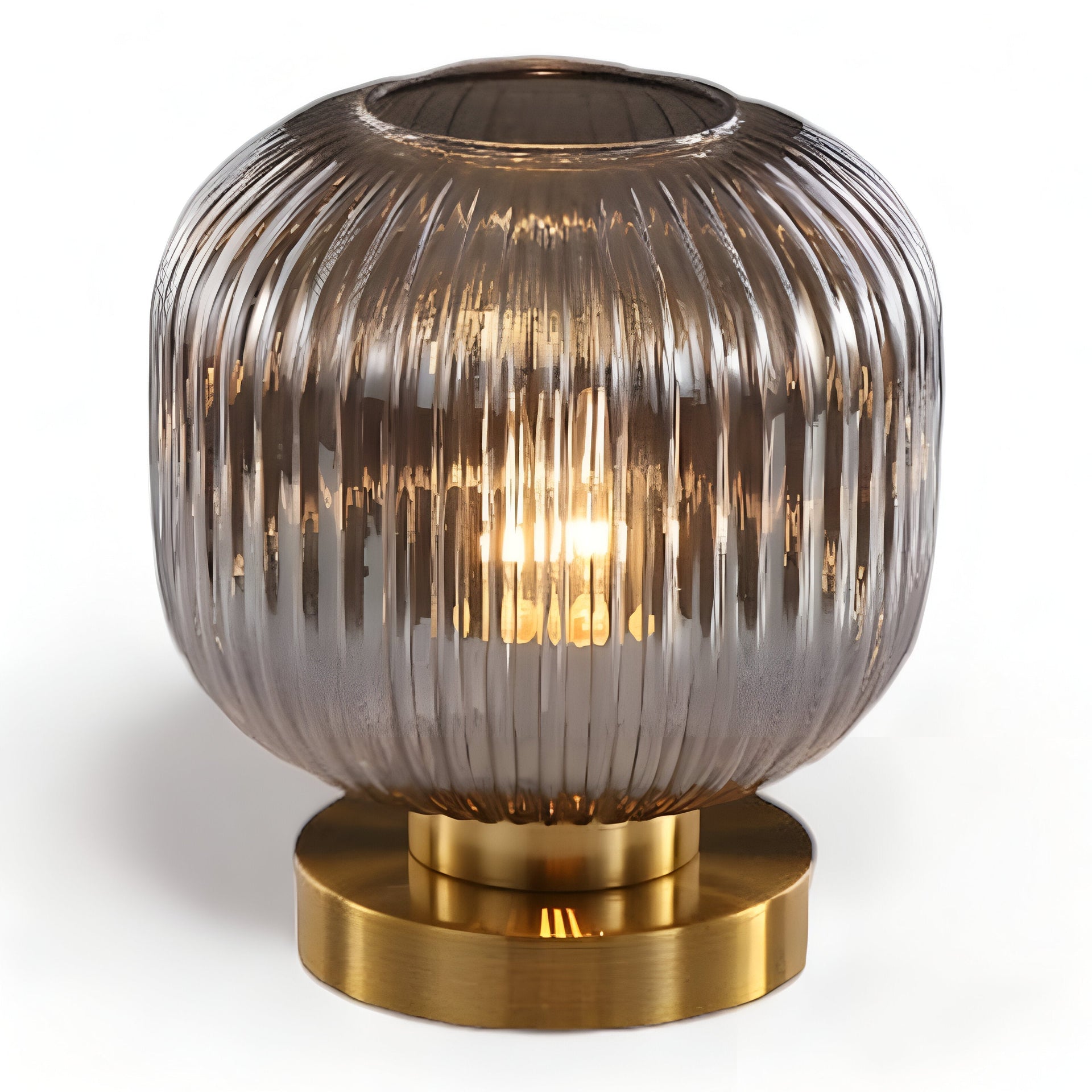 Oriantha - Nordic Table Lamp with Ribbed Glass