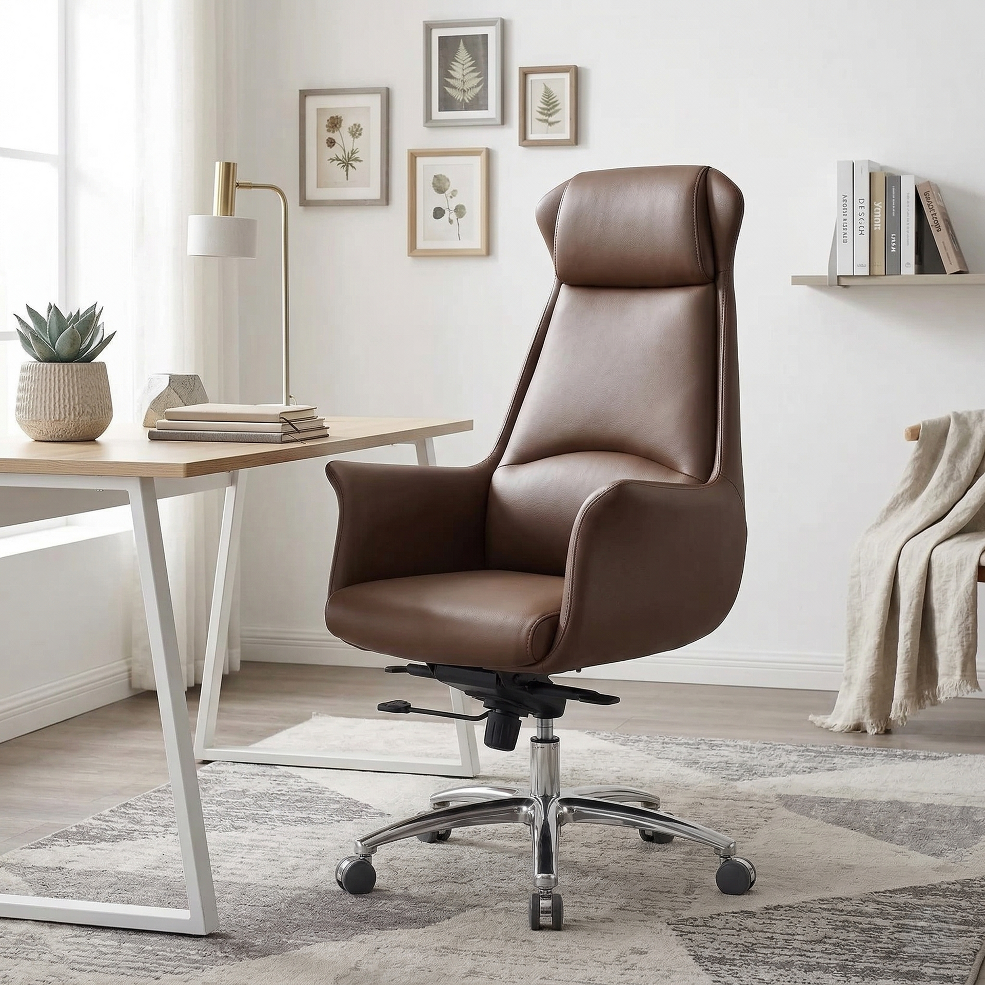 Arvex - Ergonomic Office Chair with Leather Finish