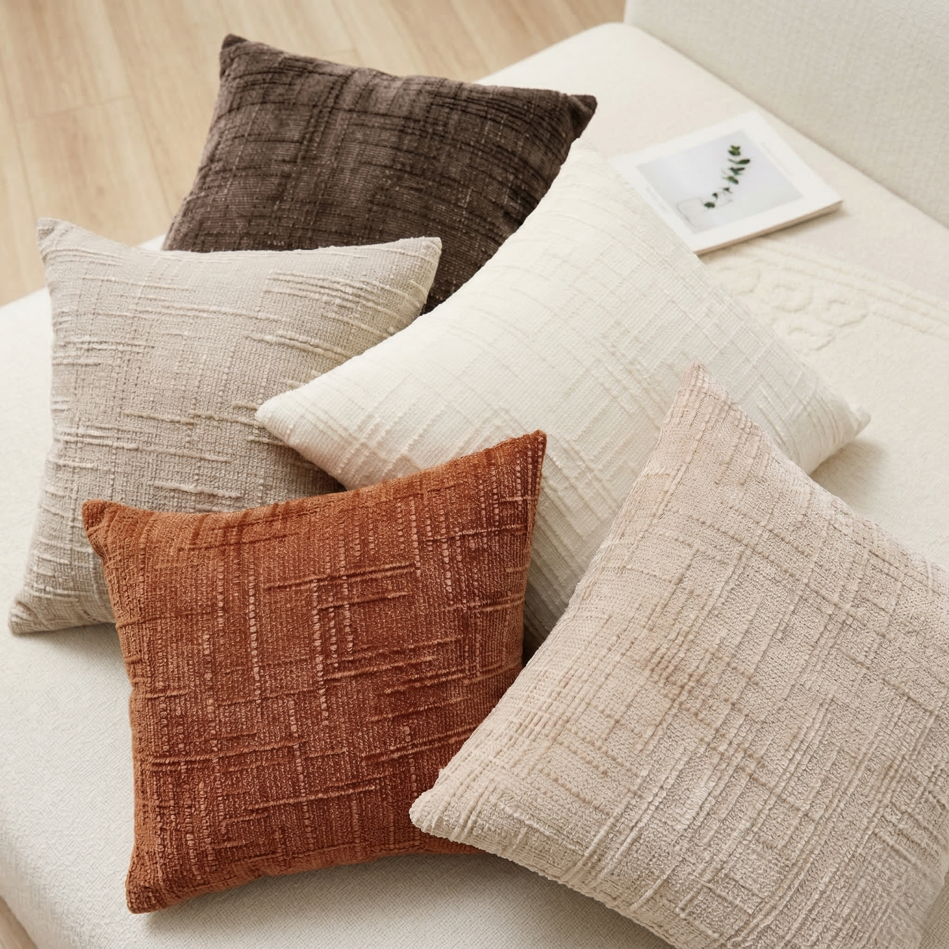 Luciva - Soft Textured Chenille Decorative Cushion For The Sofa and Bedroom