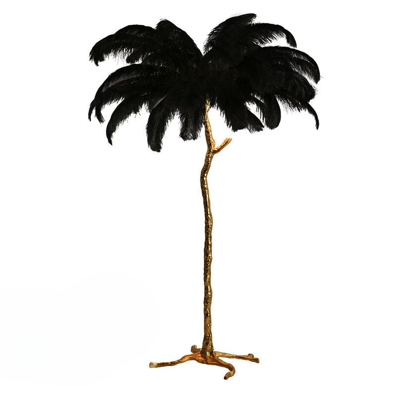 Nocturna - Luxury Standing Floor Lamp with Feathers