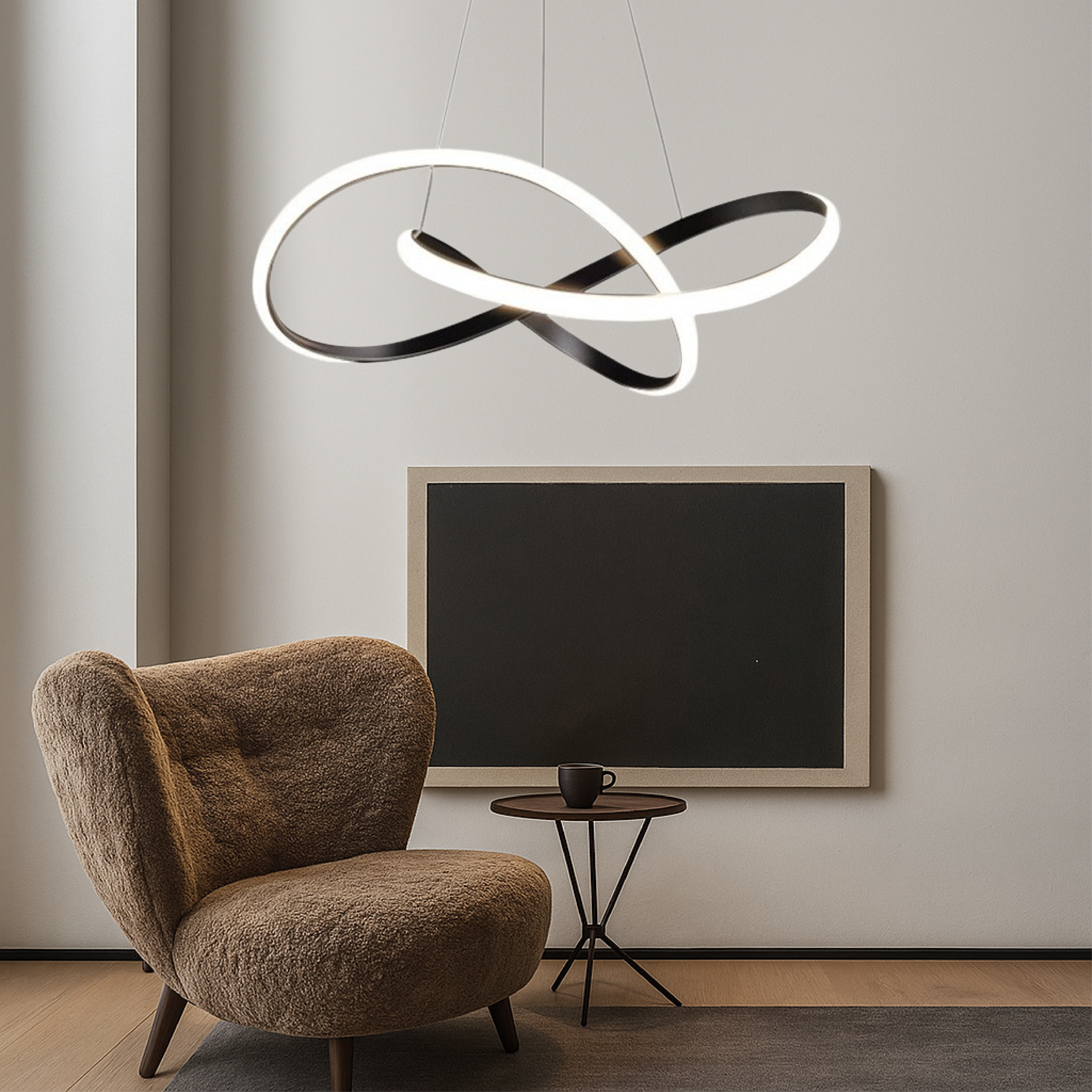 Camara - Modern Pendant Lamp Dining Room Black Aluminum