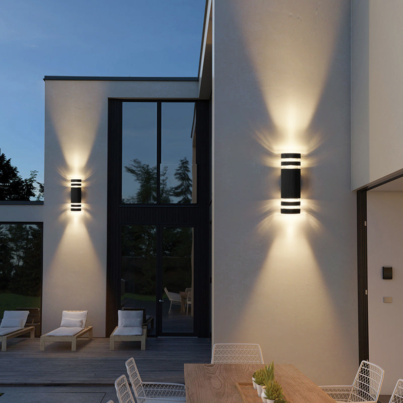 Lystria - Two-Tier Outdoor Wall Lamp With Upward and Downward Light