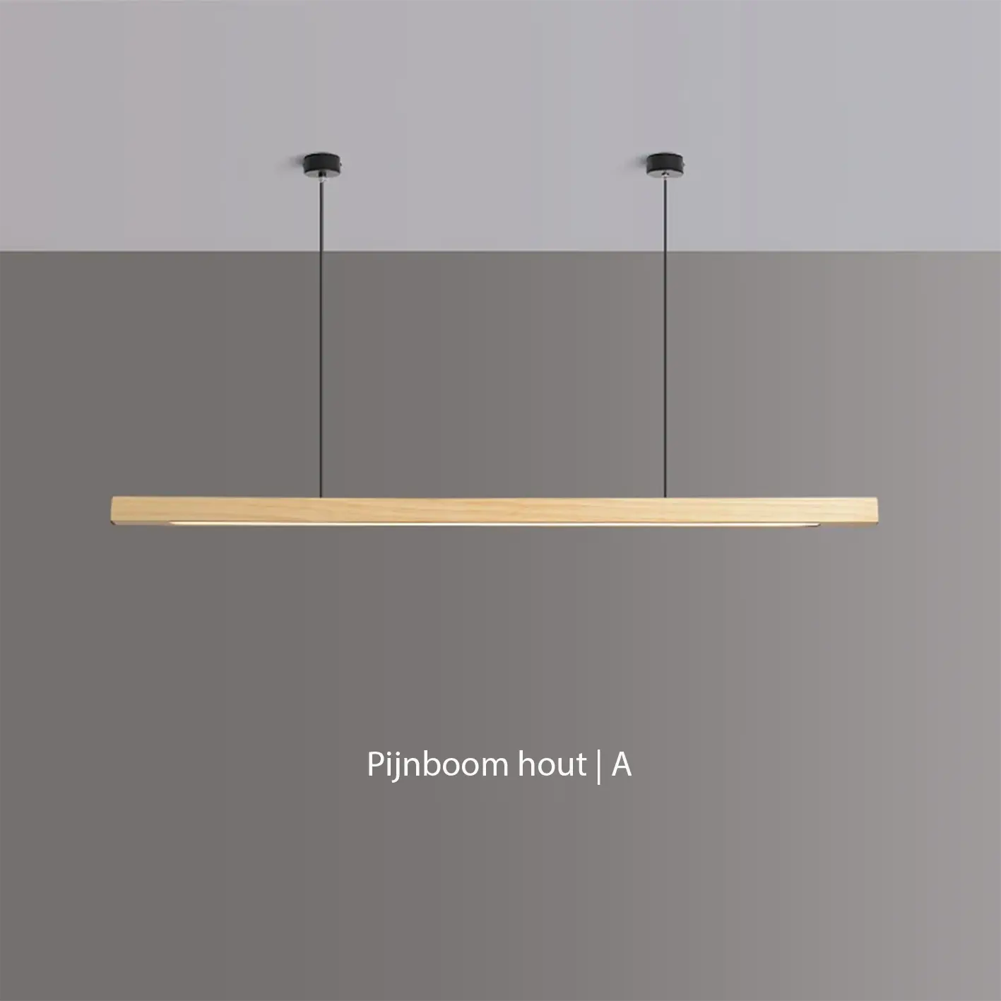Lavinia - Elongated Wooden Pendant Lamp Dining Table