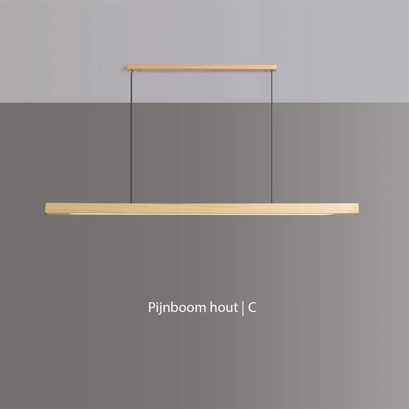Lavinia - Elongated Wooden Pendant Lamp Dining Table