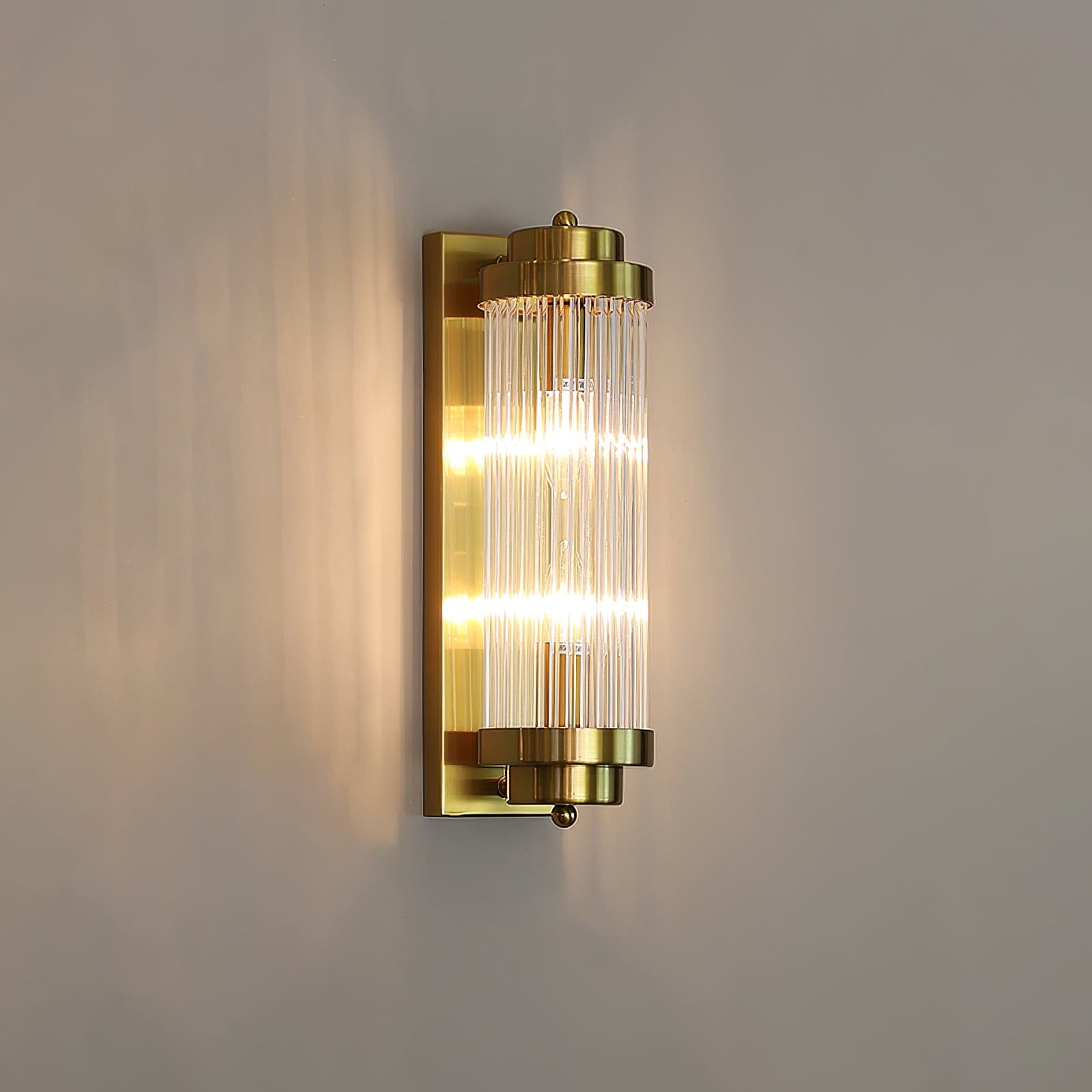 Elarisca - Vintage Glass Wall Lamp with LED in Retro Style