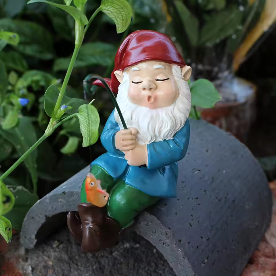 Ligeia – Fishing Gnome Resin Figurine Indoor Outdoor Decoration