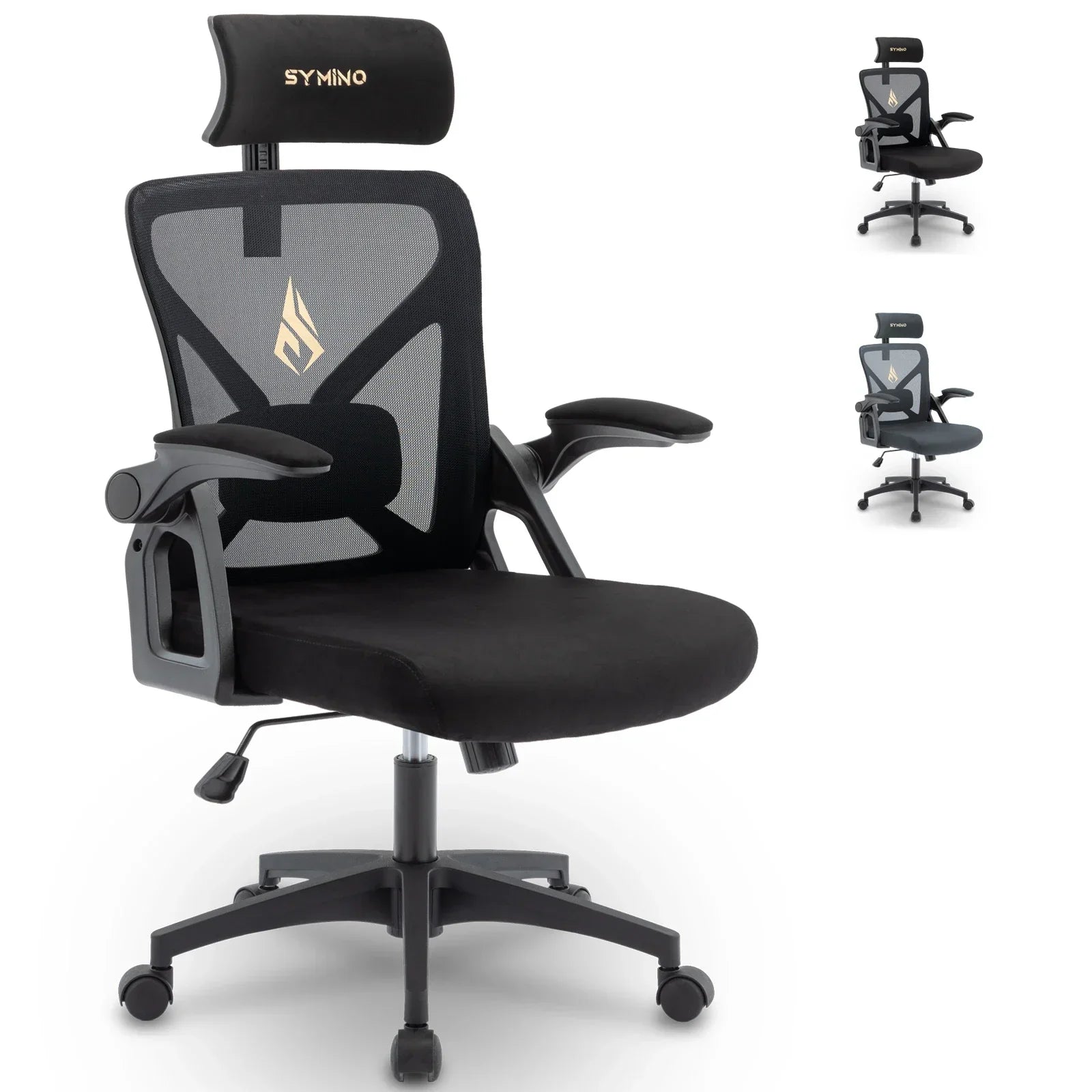 Varenia – Ergonomic Office Chair with Adjustable Headrest Armrests and Lumbar Support