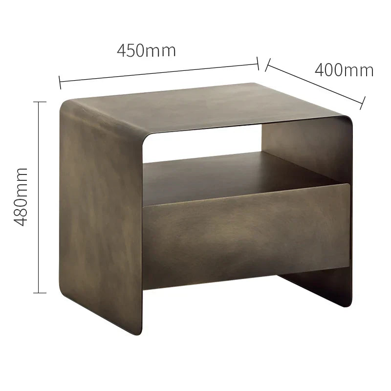Rovesso – Industrial Metal Nightstand
