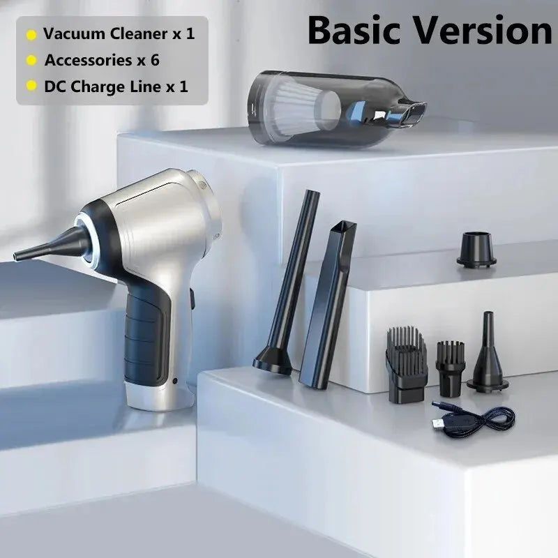 Revano – Mini Wireless Vacuum Cleaner for Car and Home  Clean anywhere with compact power and cordless convenie