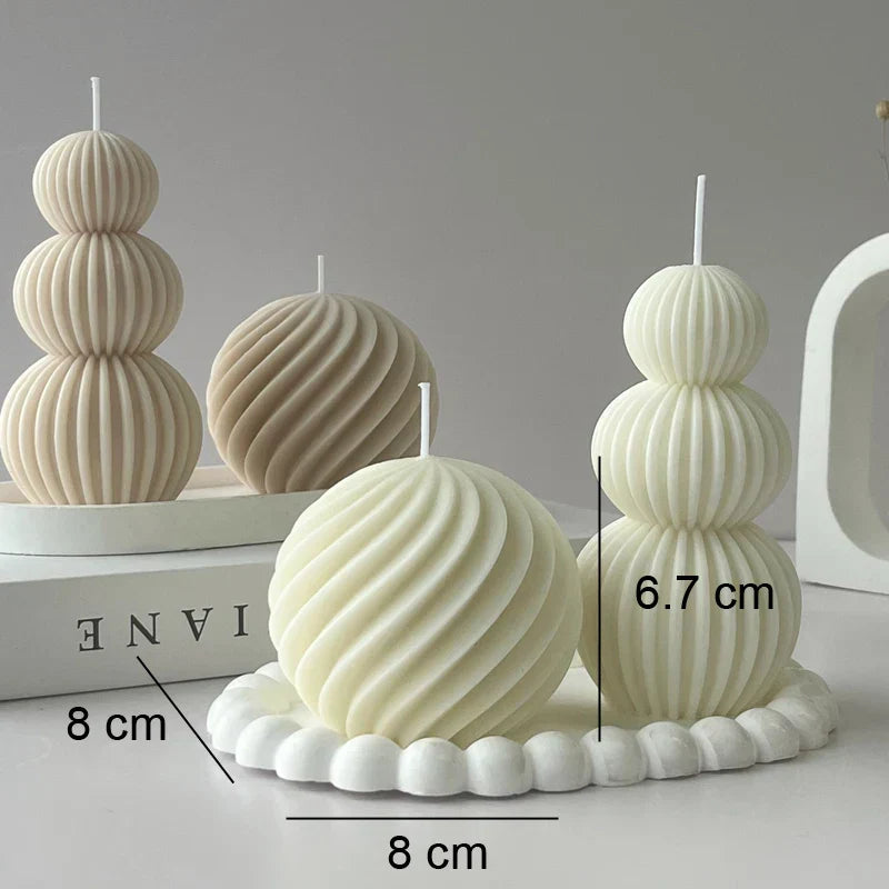 Auralithis - Creative Geometric Scented Candle Golf Ball Design Decoration