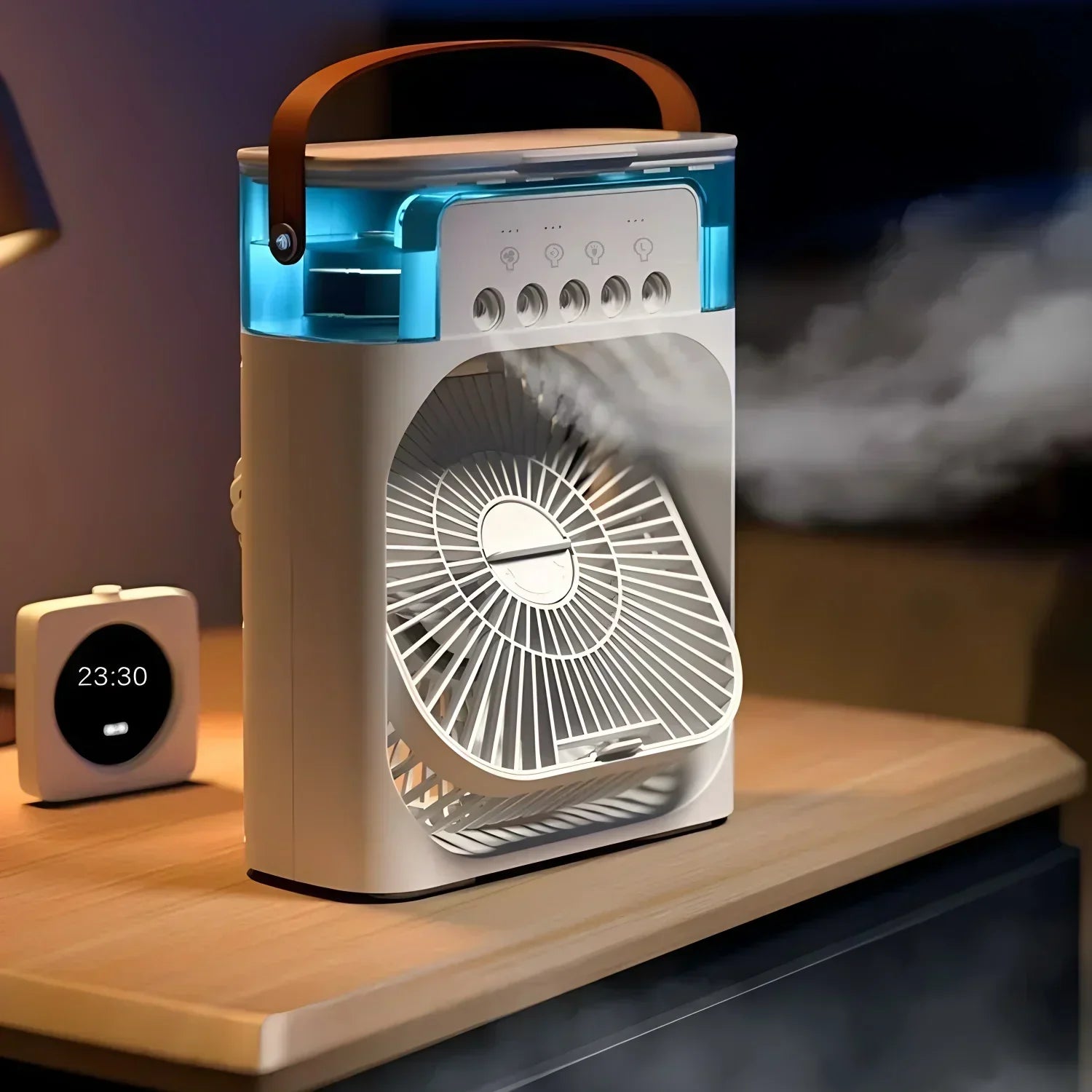 Venti - Mini 3 in 1 Portable LED Air Humidifier – Fan, Air Cooler, Humidifier