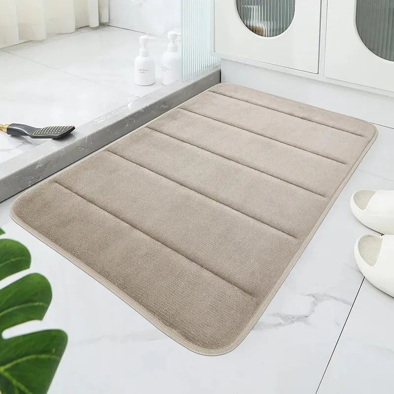 Eterna – Coral Velvet Anti Slip Bath Mat Quick Dry
