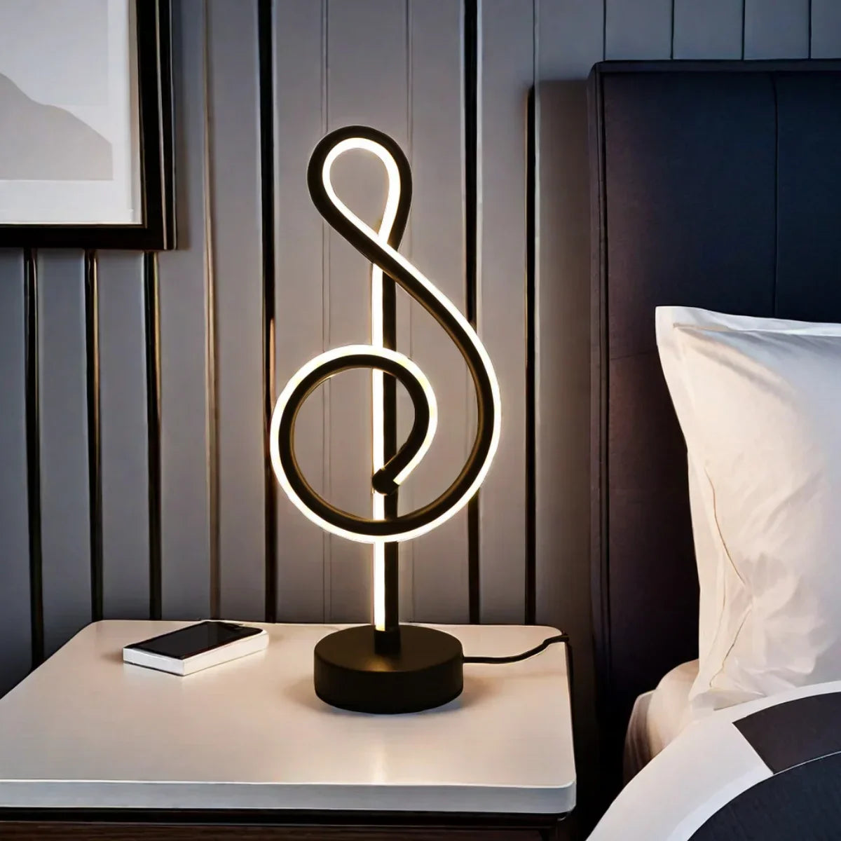Notora - Creative Table Lamp in Musical Note Shape with Stepless Dimming