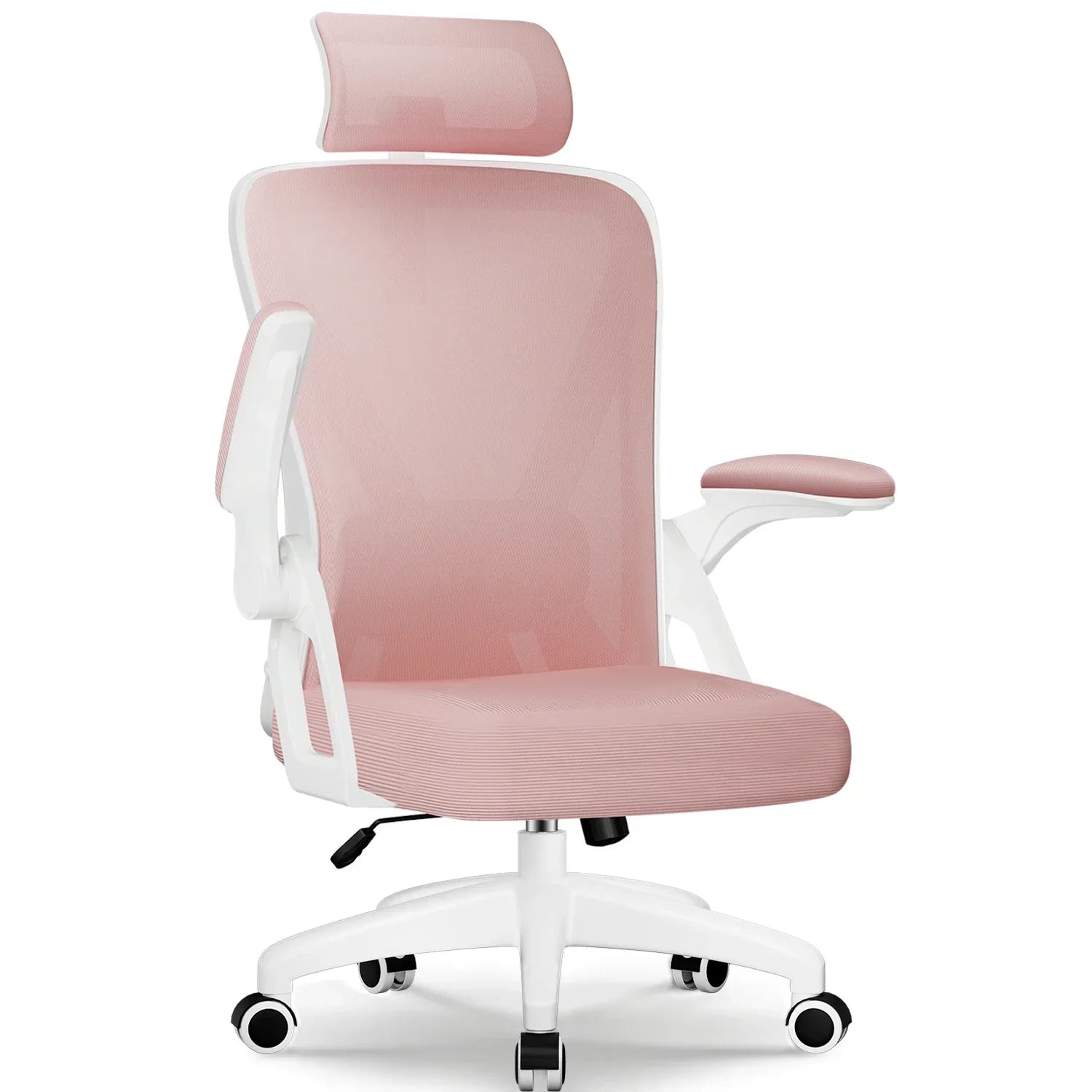 Cymara - Ergonomic Office Chair with Foldable Armrests, Adjustable Backrest and Headrest