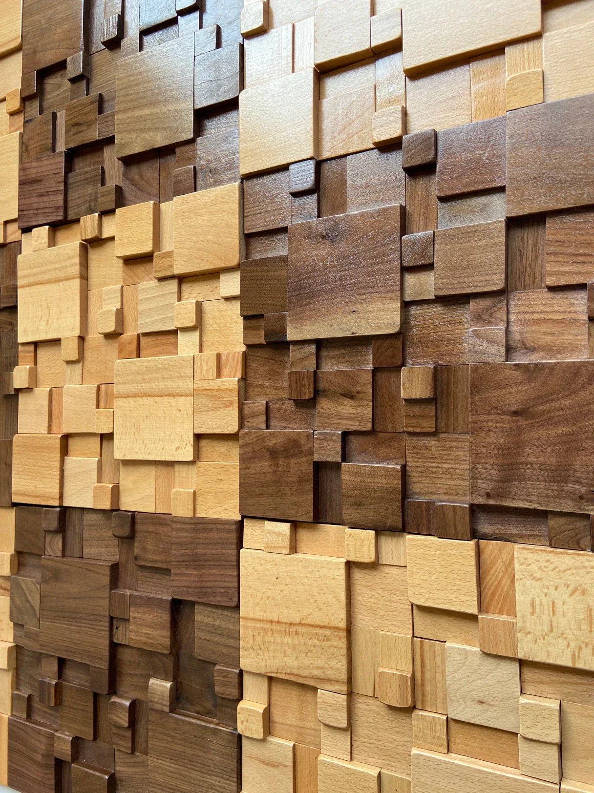 Elythra - Mosaic Wall Panels Solid Wood and Sound-Dampening Decor