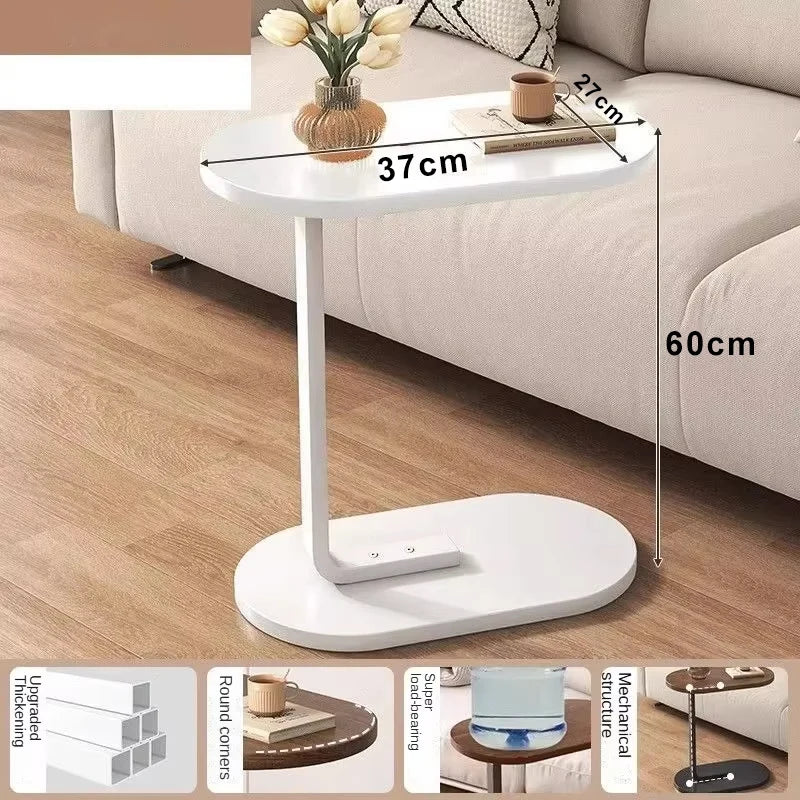 Domellis - C-Shaped Side Table Modern Compact and Lightweight Design