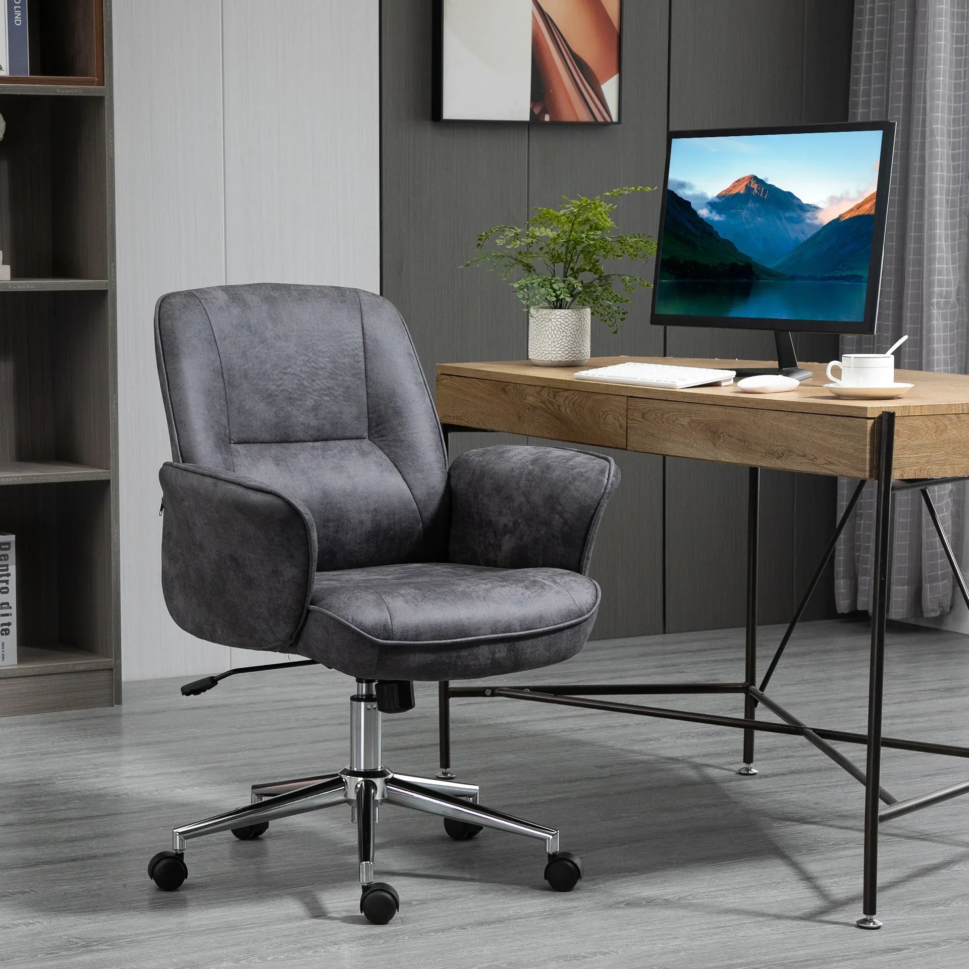Brontes - XXL Swivel Chair with Rocking Function and Adjustable Height
