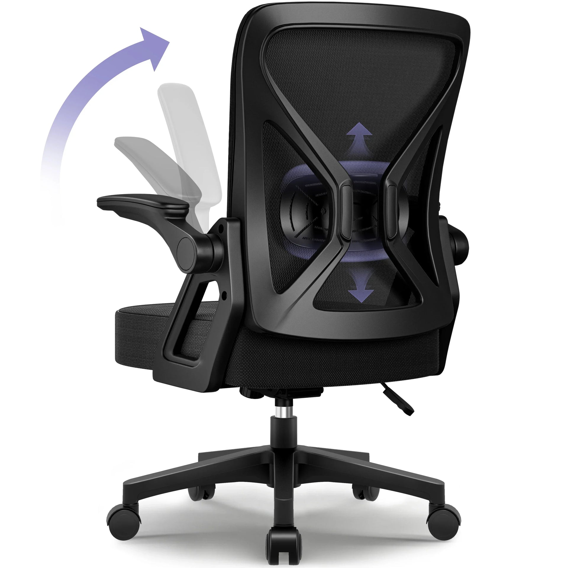 Venara – Ergonomic Office Chair with Mesh Backrest and Foldable Armrests
