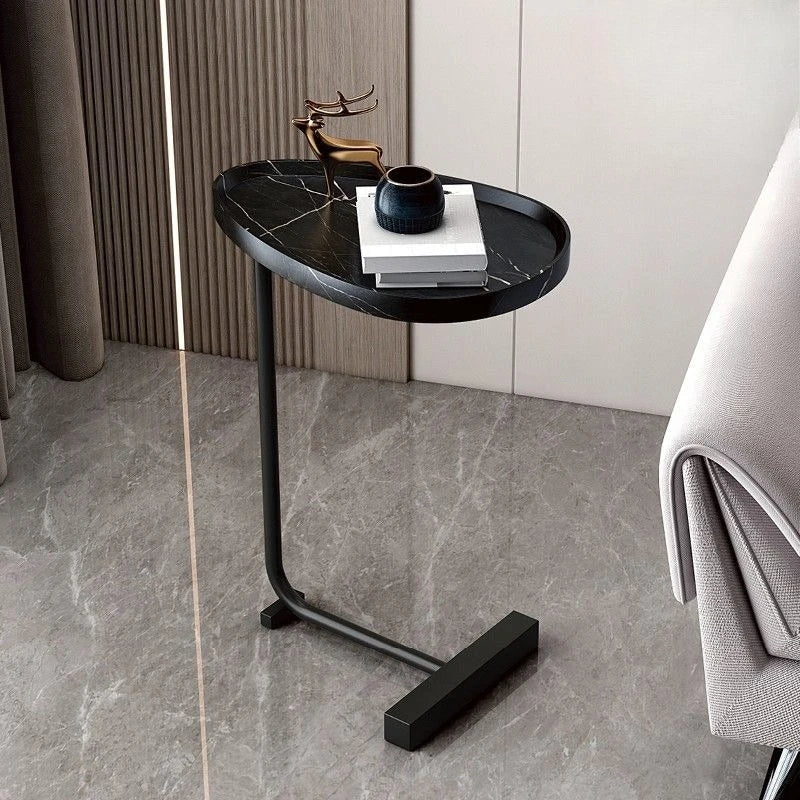 Nirethia - C-Shaped Mobile Side Table Ideal for Sofa or Bed