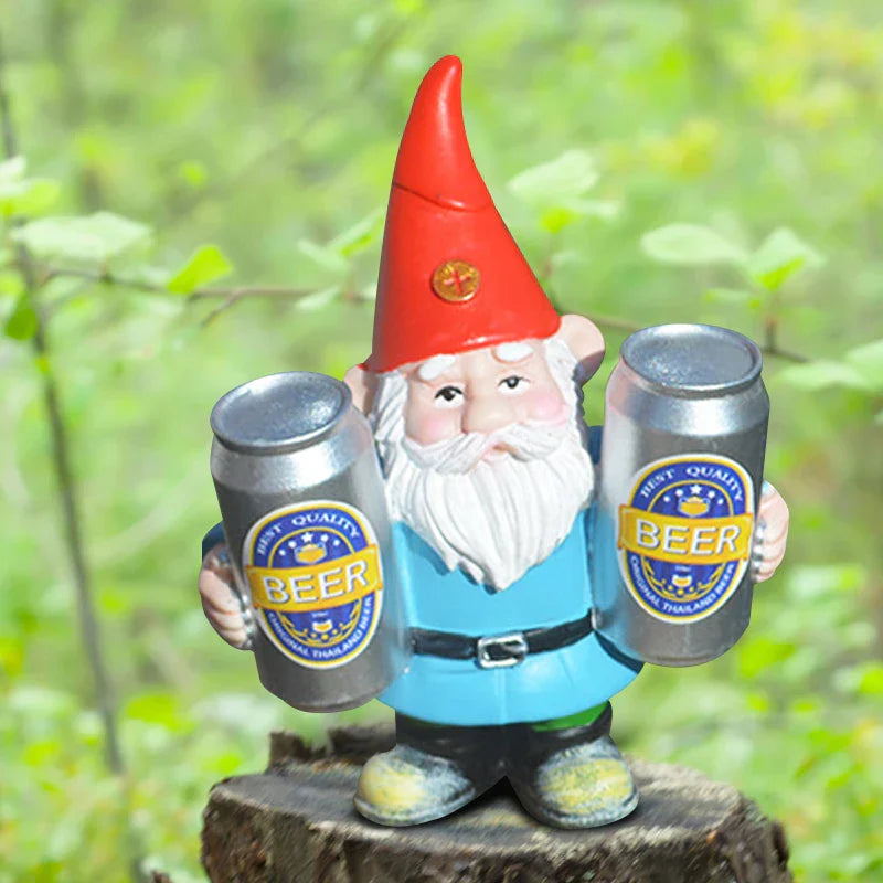 Clytie – Funny Drunk Gnome Beer Statue Garden Home Decoration