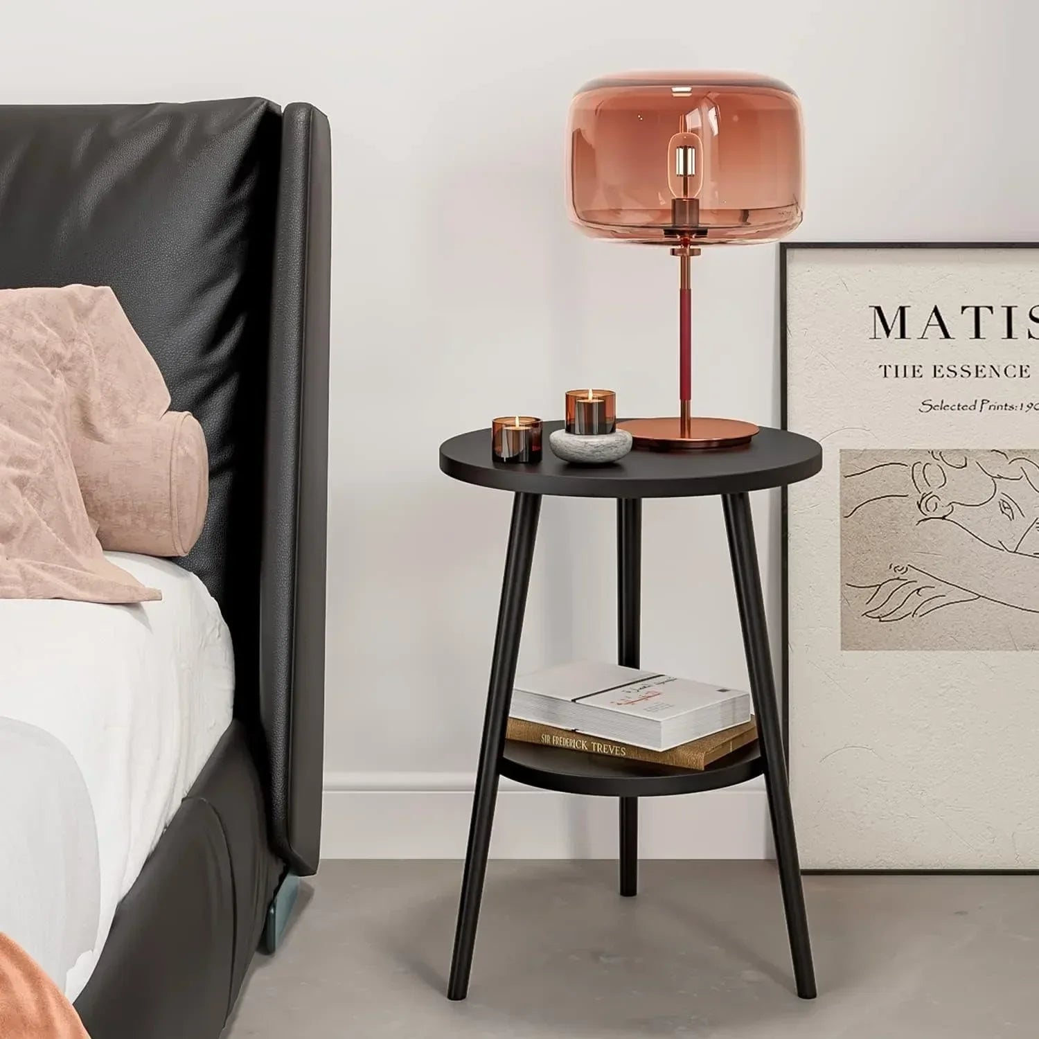 Cirenya – Round Two Tier Side Table Modern Design