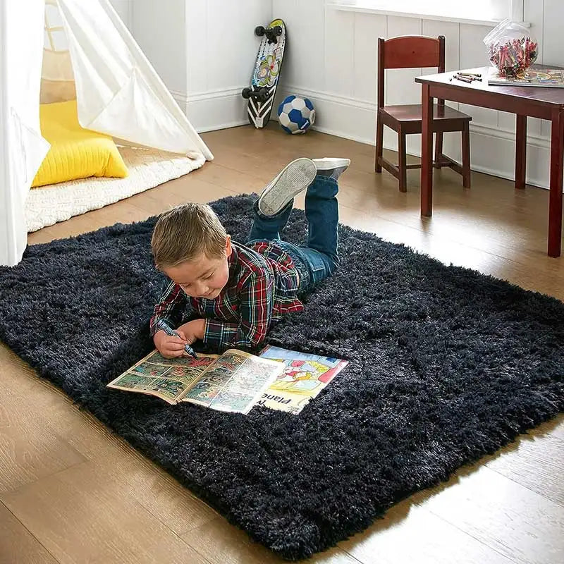 Avaris - Fluffy Round Non-Slip Rug Ultra Soft Memory Foam Carpet