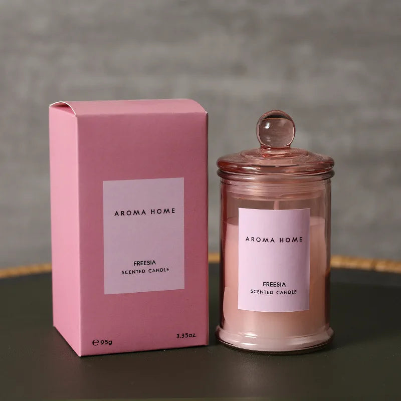 Domivira – Vintage Scented Candle Glass Soy Wax Aromatherapy