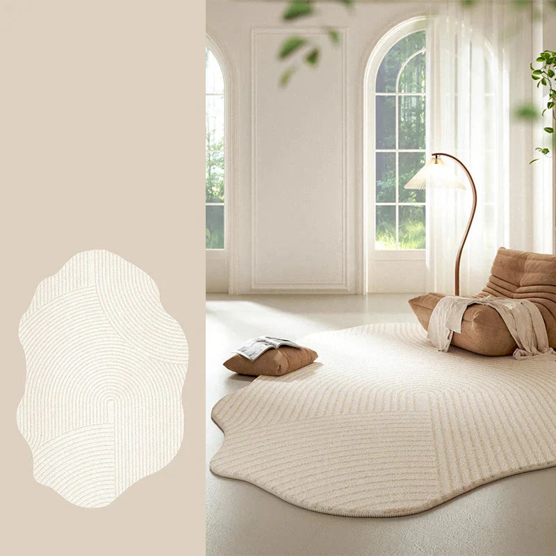 Lorae - Cream Striped Rug