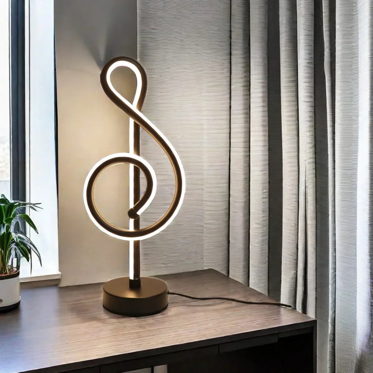 Notora - Creative Table Lamp in Musical Note Shape with Stepless Dimming