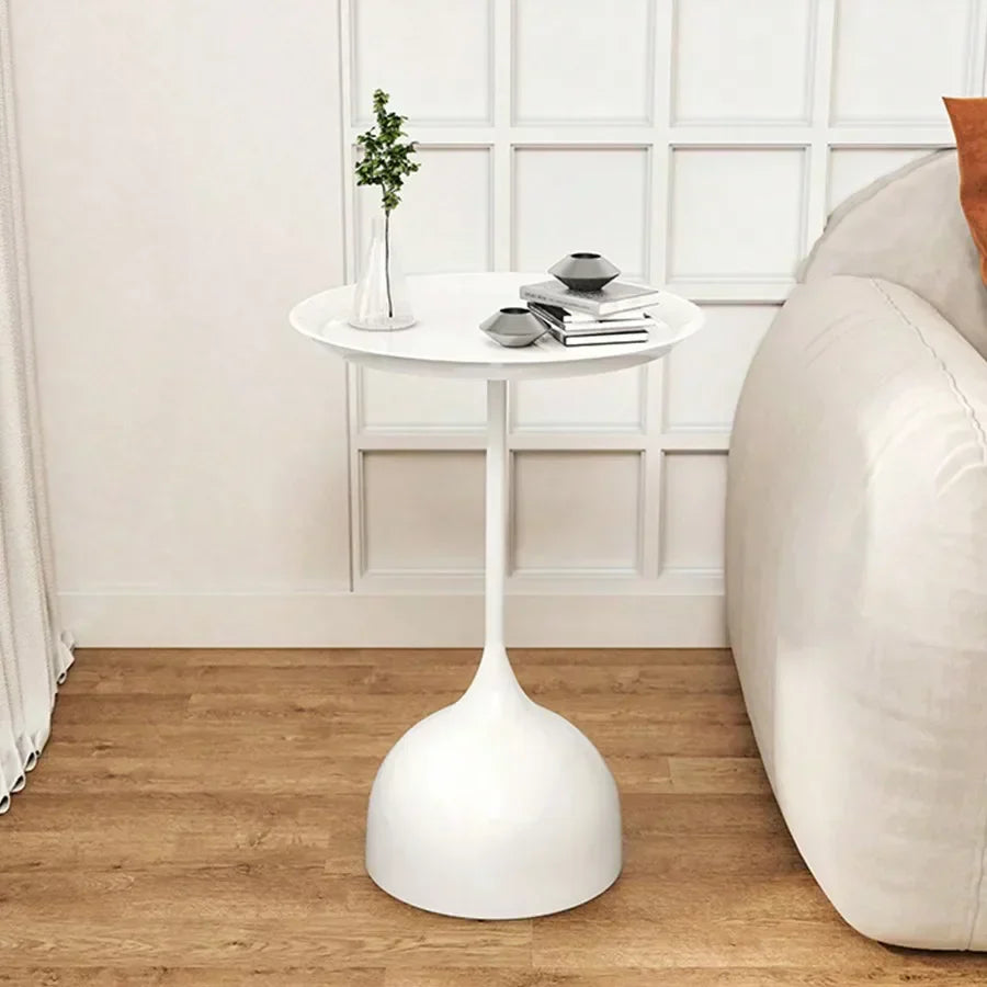Valessia - Scandinavian Round Metal Side Table