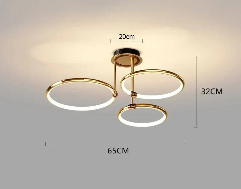 Aurevino – Modern LED Ring Chandelier