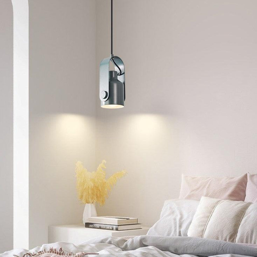 Lyrassa – Scandinavian Pendant Lamp Wood Look Metal Minimalist Design