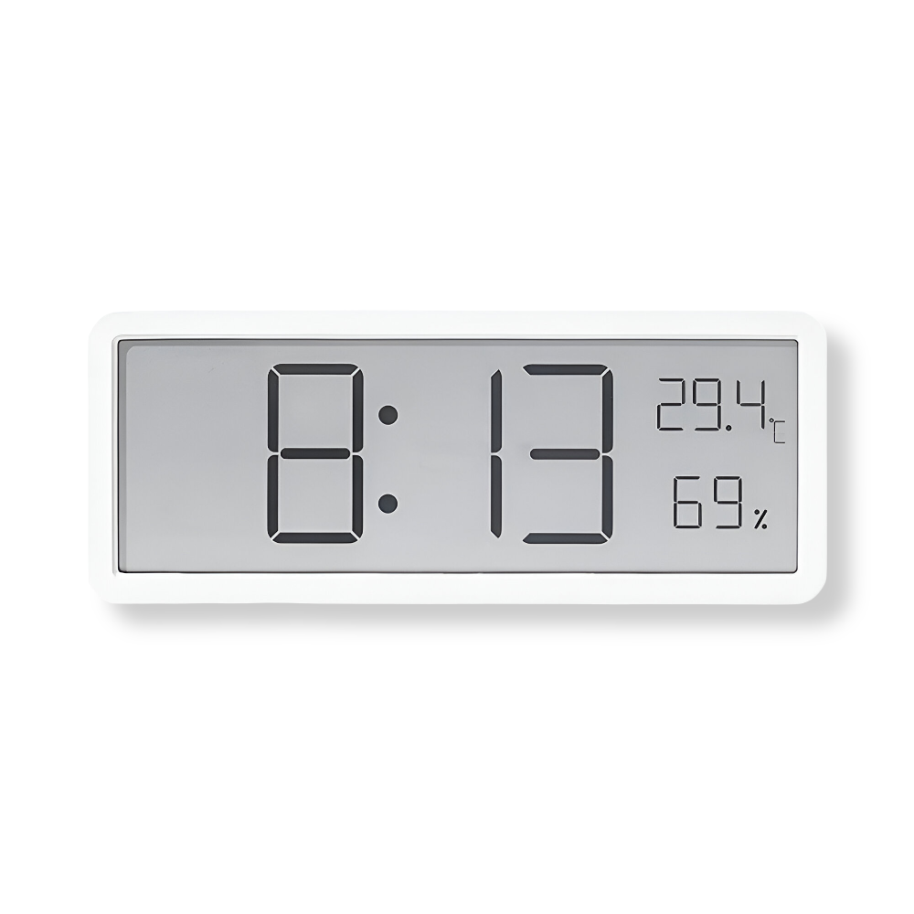 Ione - Digital LED Wall Clock with Temperature and Humidity
