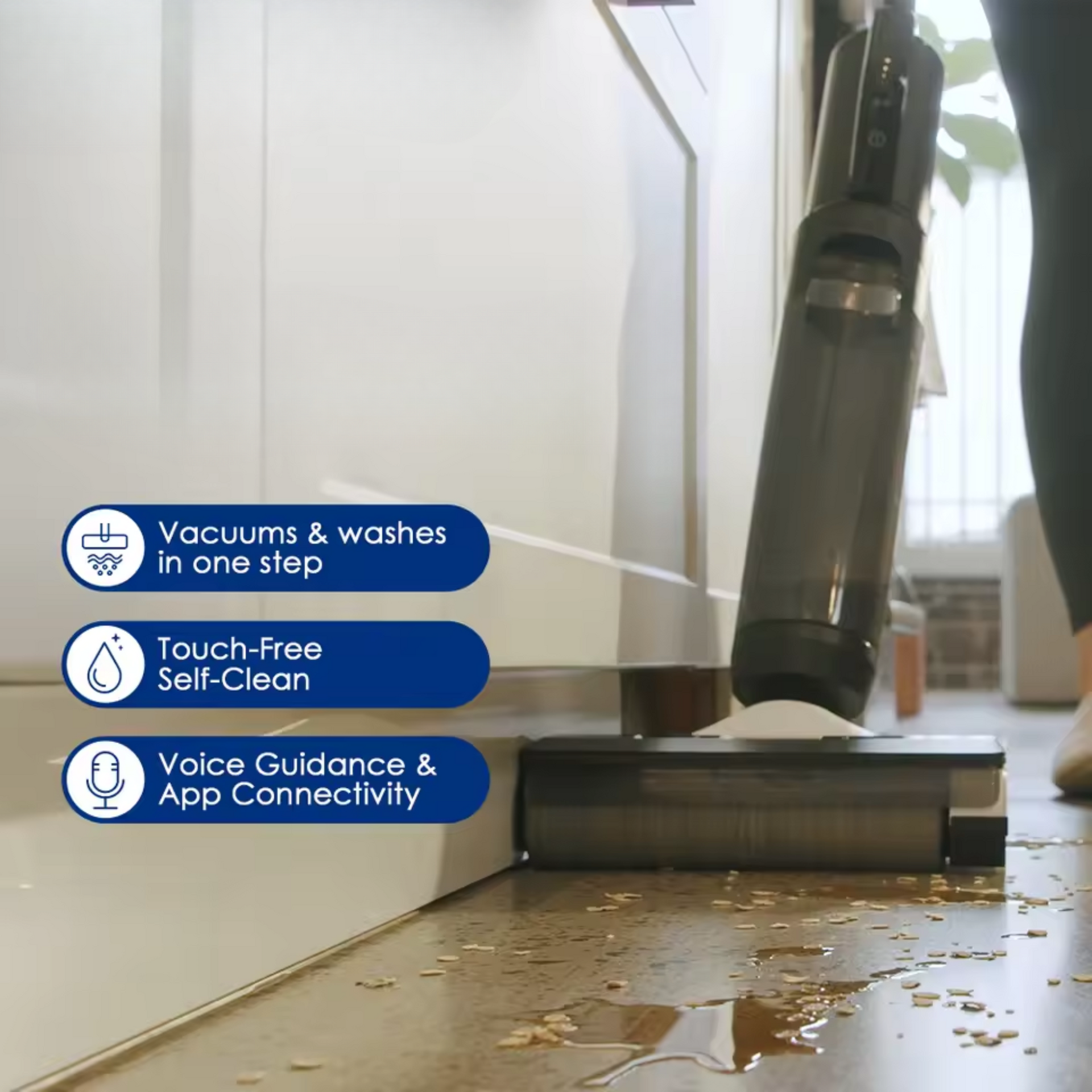 Mercurius – Cordless Smart Floor Cleaner Wet and Dry Vacuum Self Cleaning Mop