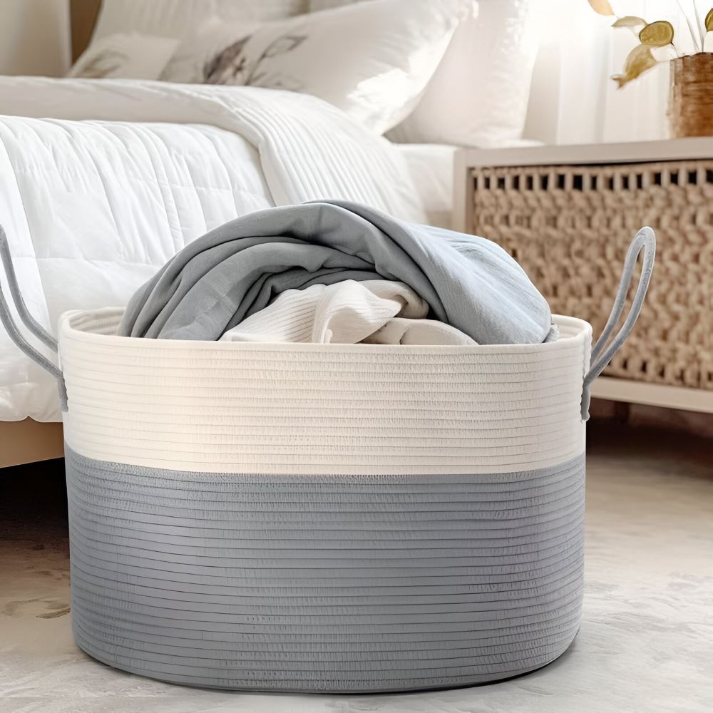 Rovena – XL Woven Storage Basket 51x34 cm