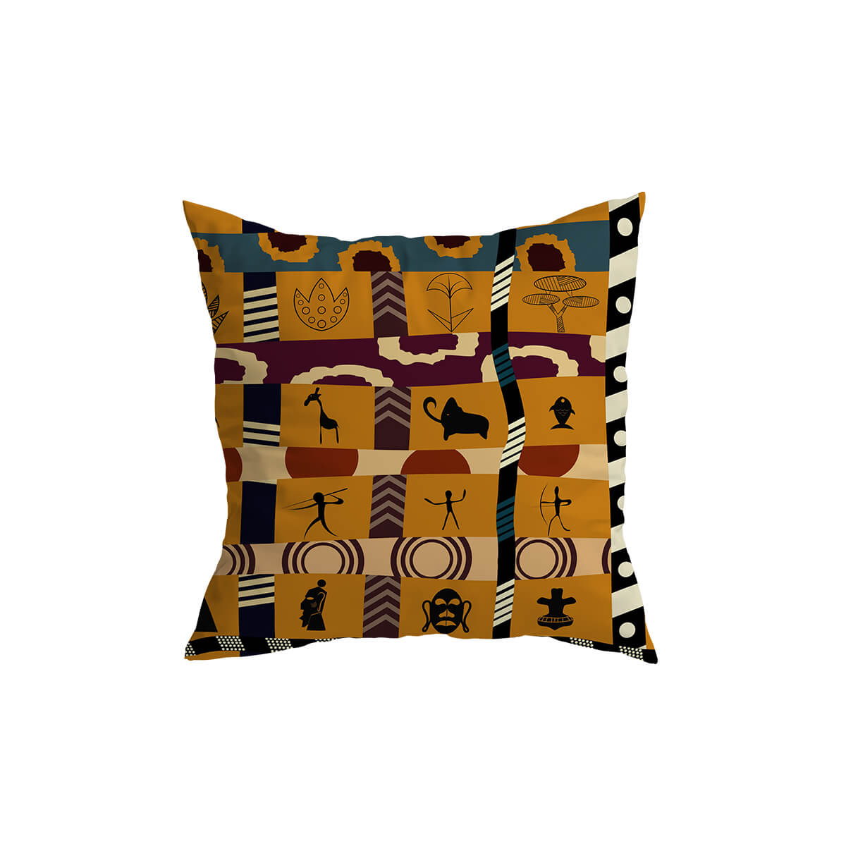 Caelirra - Decorative Cushion with African Pattern for Decoration