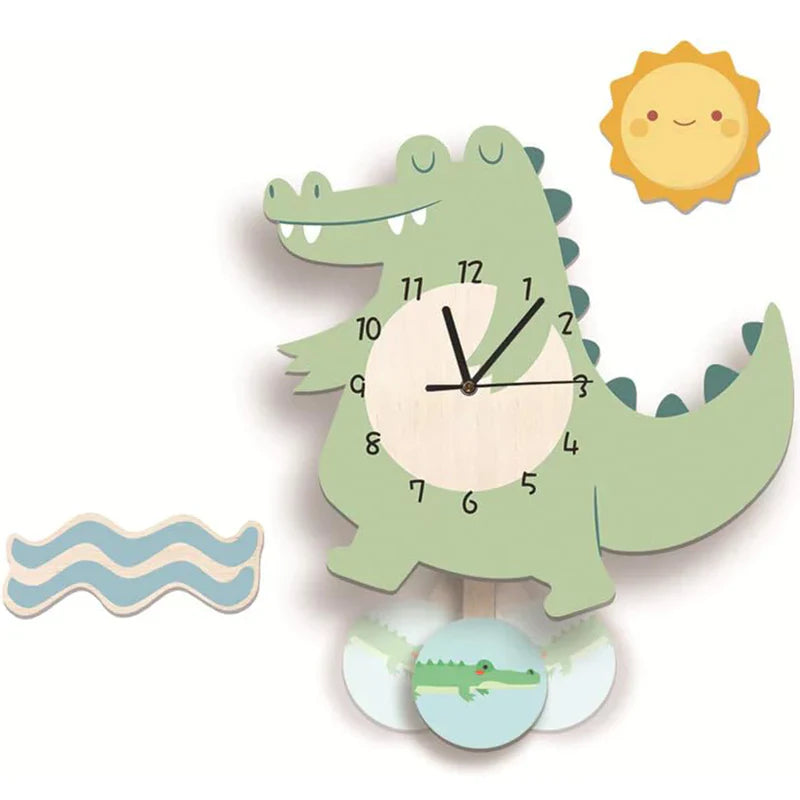 Brilvo - Animal Wall Clock for Children