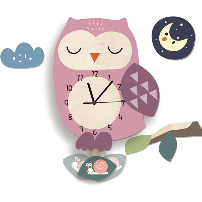 Brilvo - Animal Wall Clock for Children