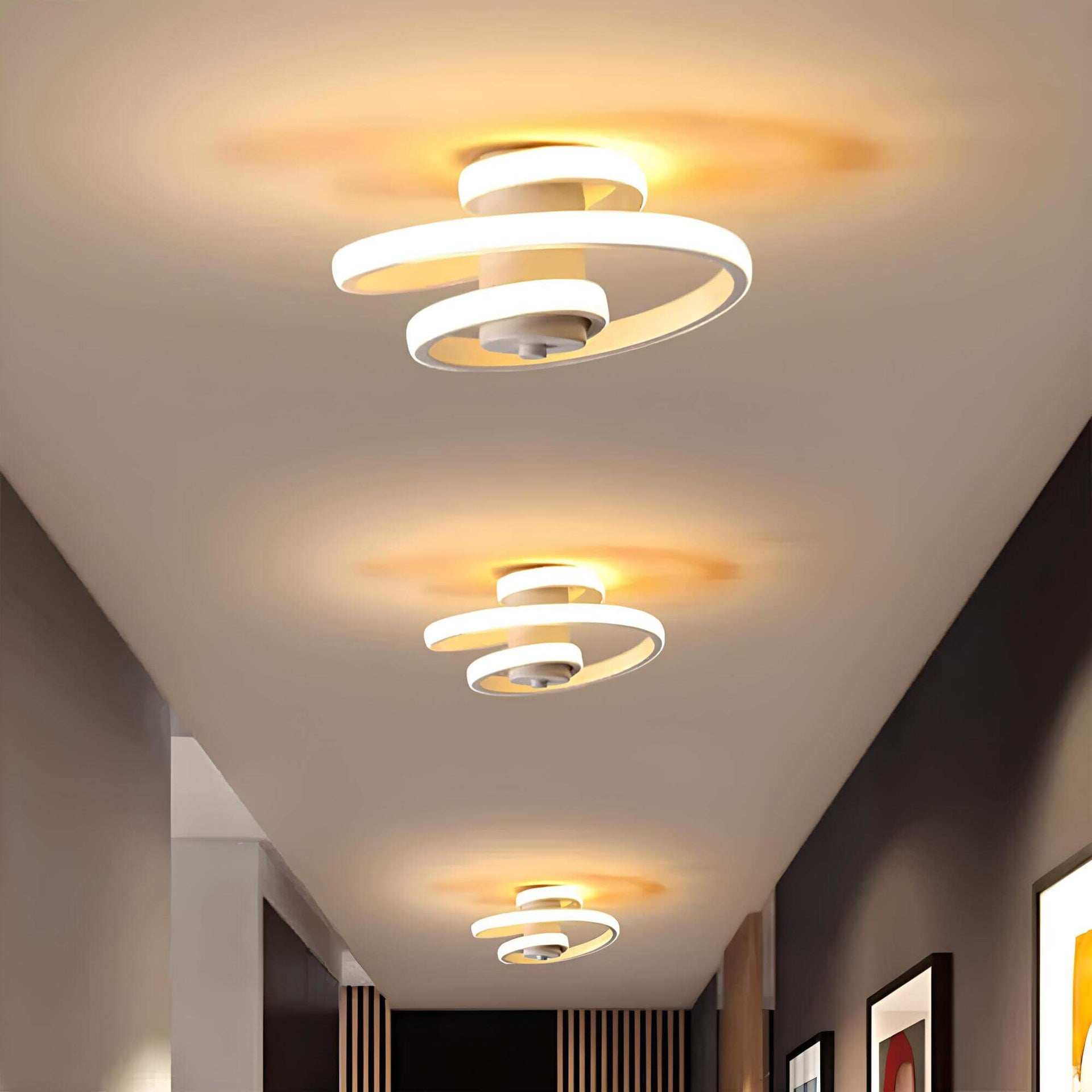 Celestia – Modern Spiral LED Ceiling Lamp