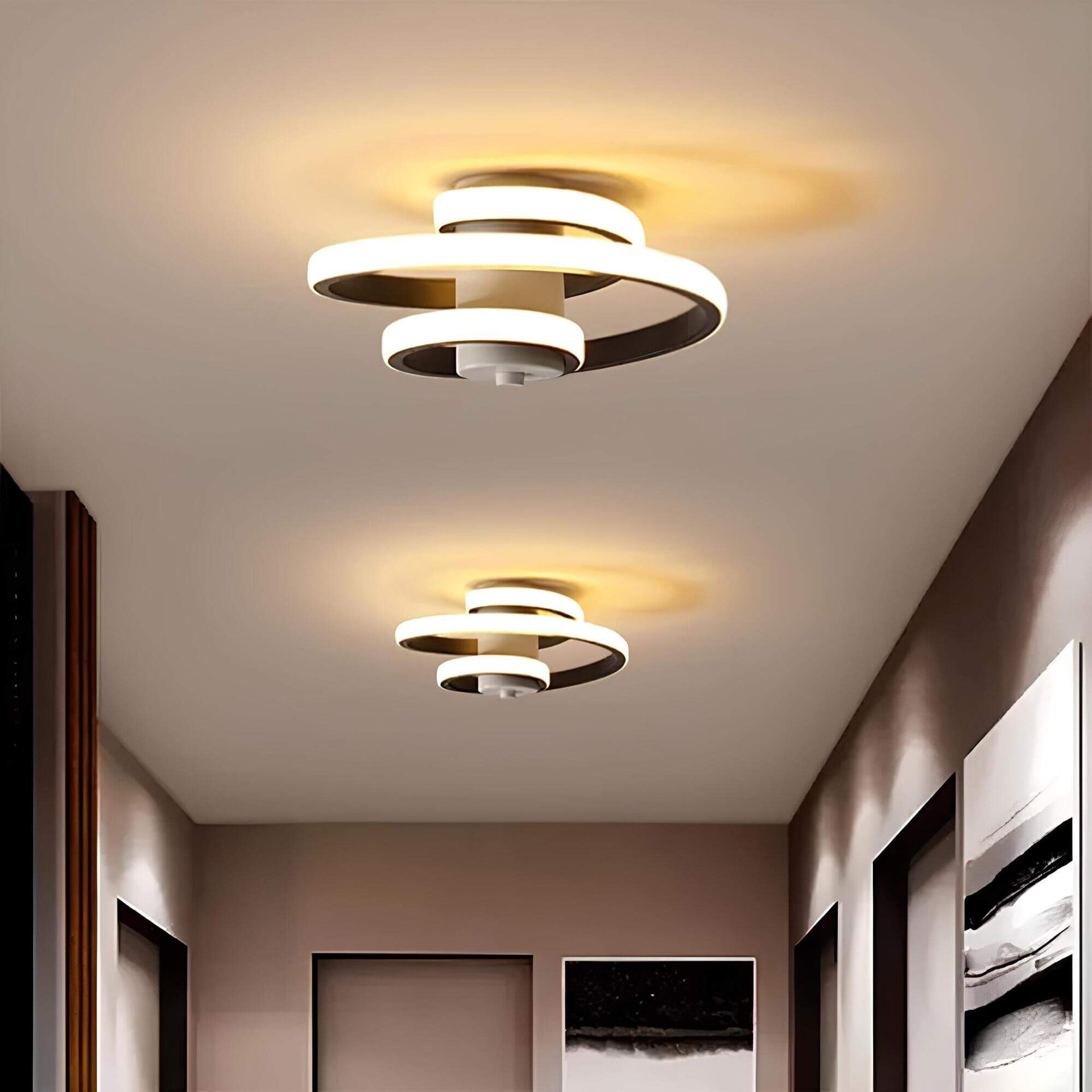 Celestia – Modern Spiral LED Ceiling Lamp