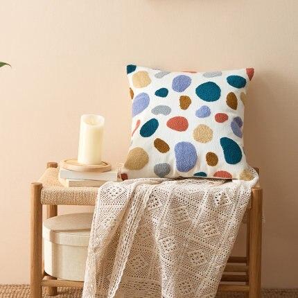 Arthena – Embroidered Boho Cushion Covers with Abstract Shapes