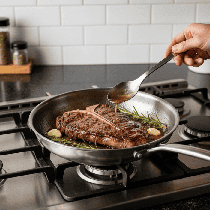 Vireon – Premium Titanium Frying Pan Without Non Stick Coating Suitable for All Heat Sources