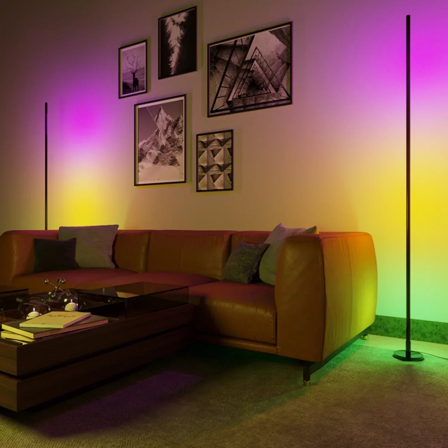 Lumiora – Smart Black RGB Floor Lamp