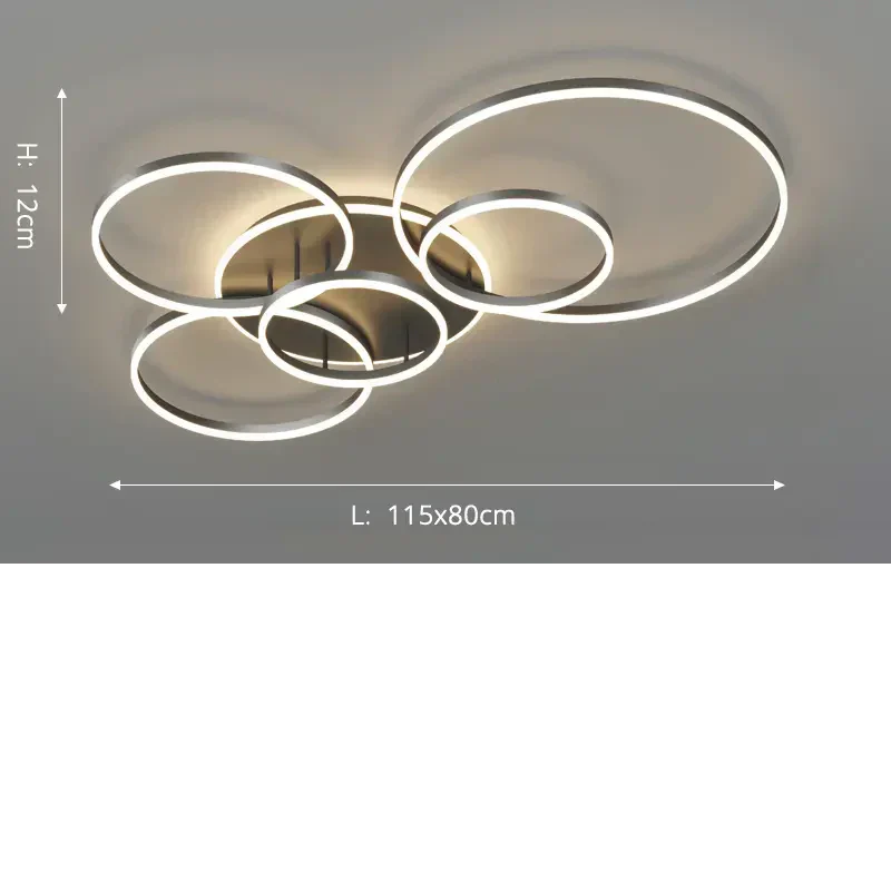 Velia – Modern Black Ceiling Lamp