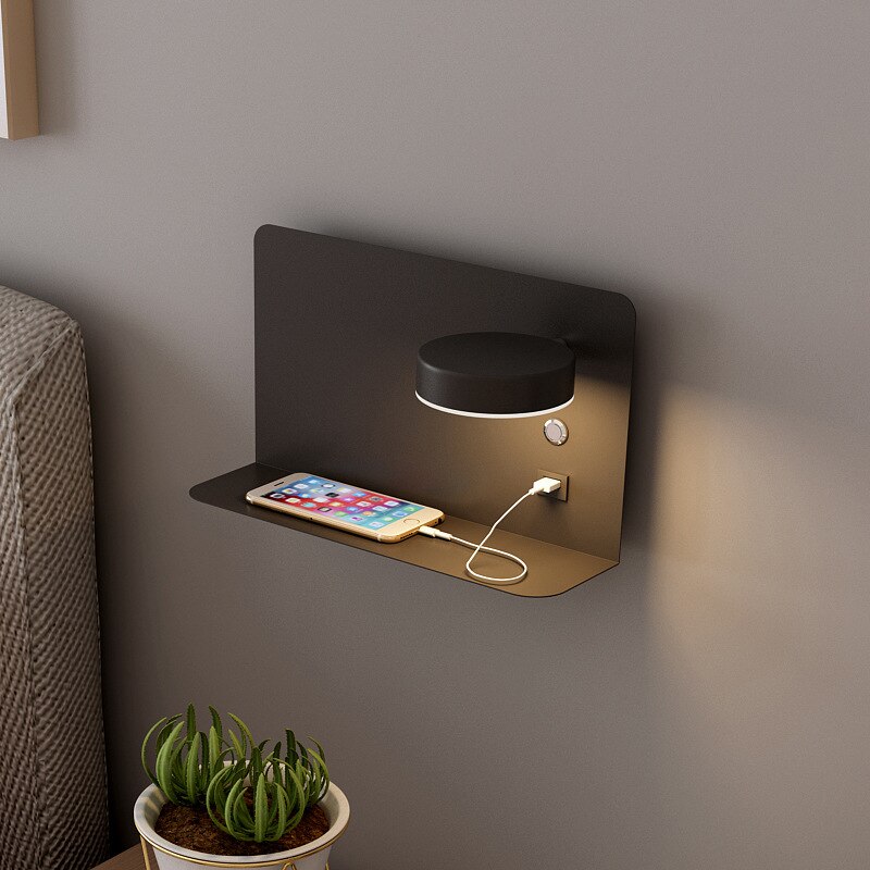 Sylvaris - LED Bedside Wall Lamp with USB Charger
