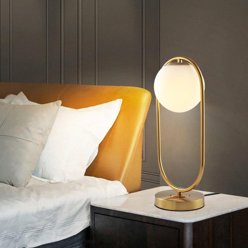Florentisra – Modern Glass Globe Table Lamp